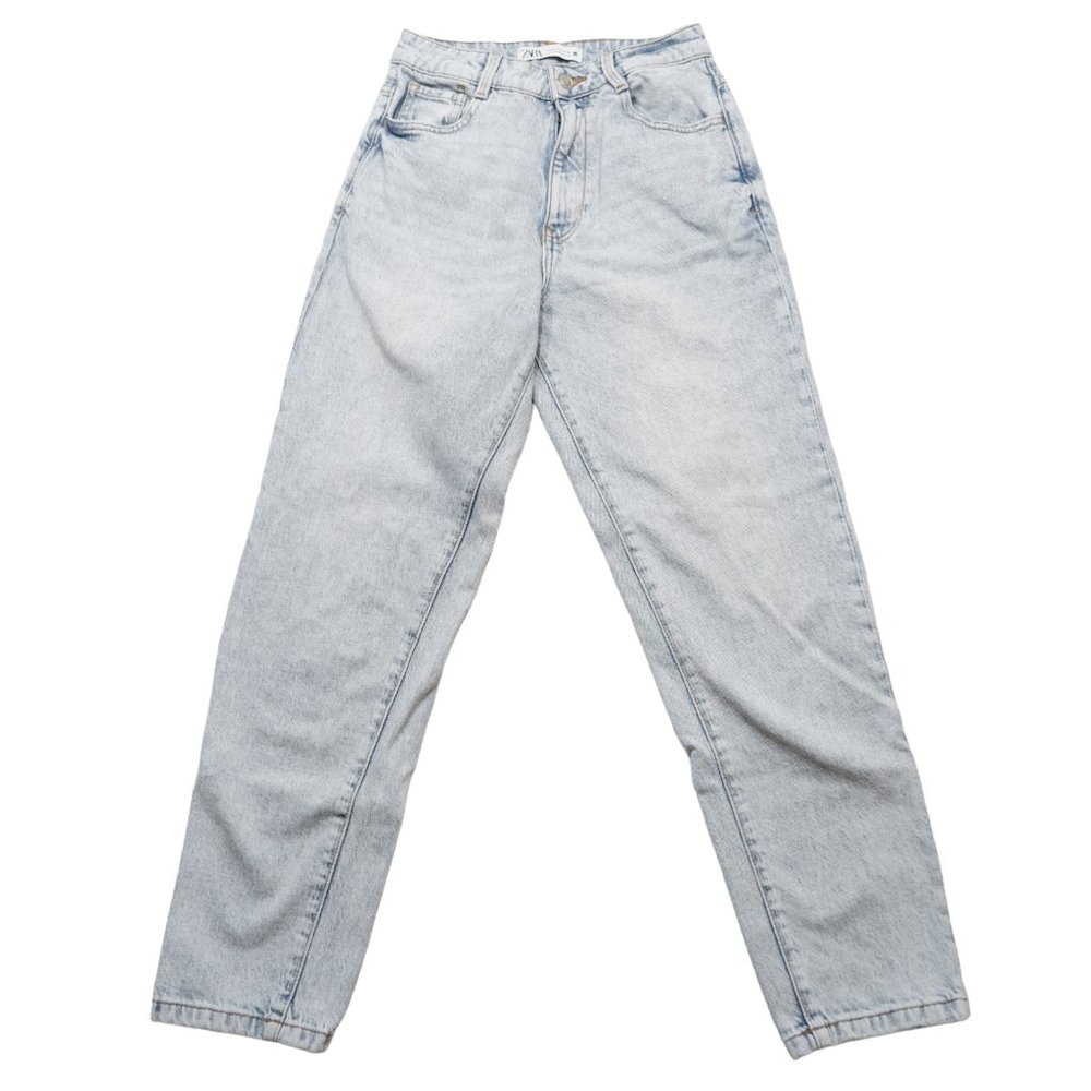 🛍️ 3/$25 Zara Light Blue High Rise Women Jeans